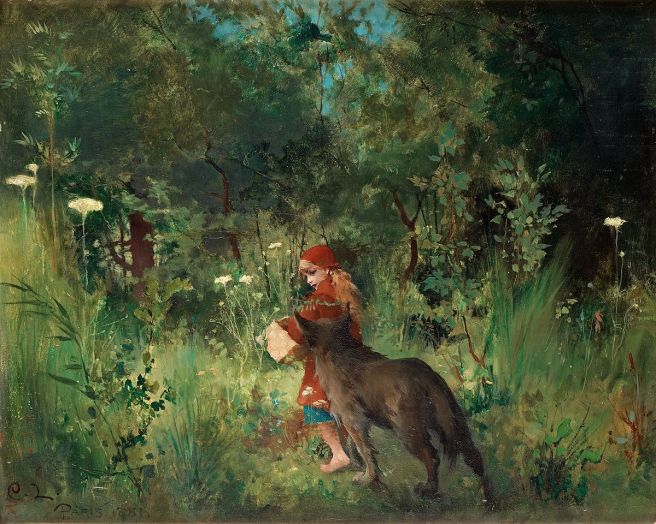 Carl_Larsson_-_Little_Red_Riding_Hood_1881